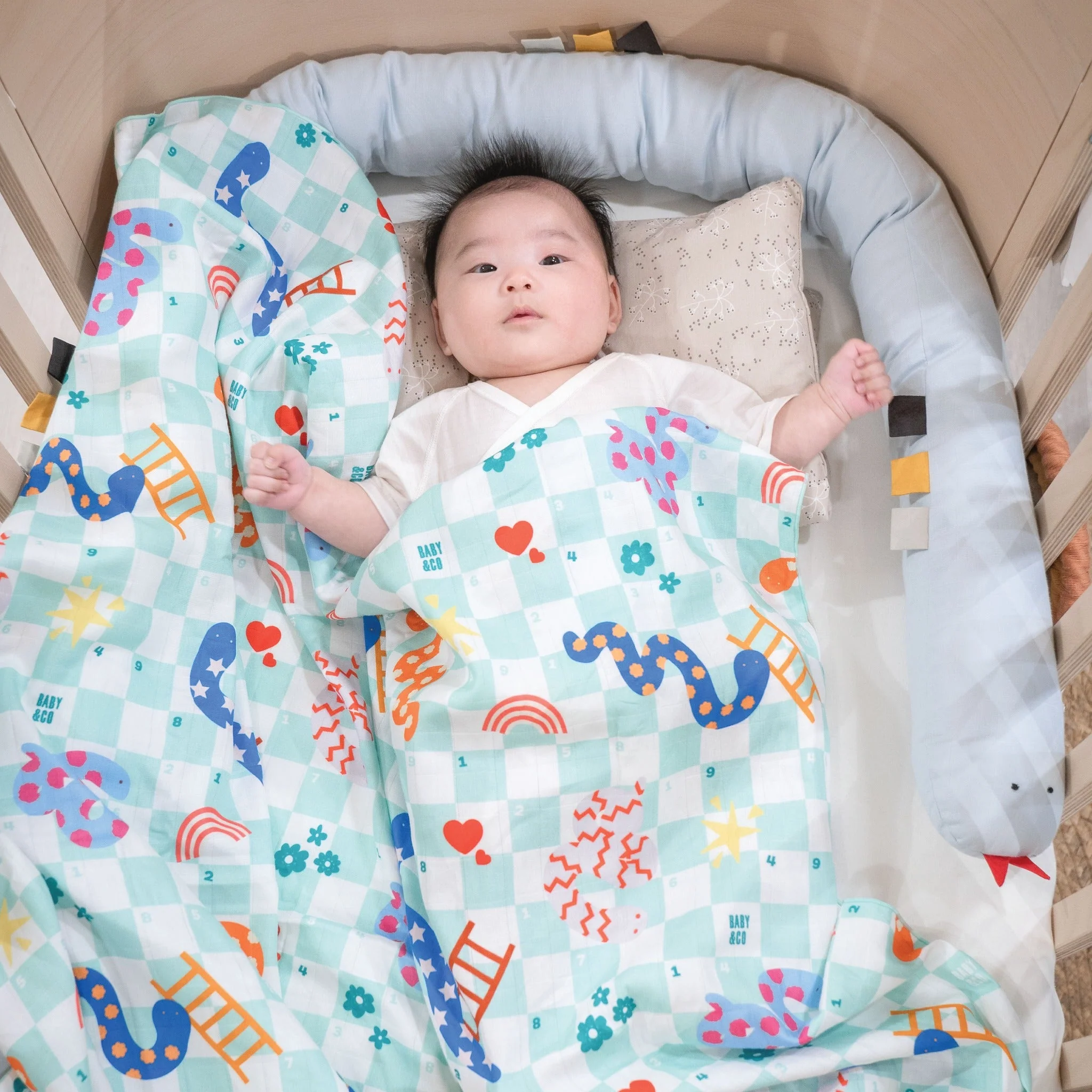 Baby and Co. Swaddle Cloth 47" x 47" - Image 6
