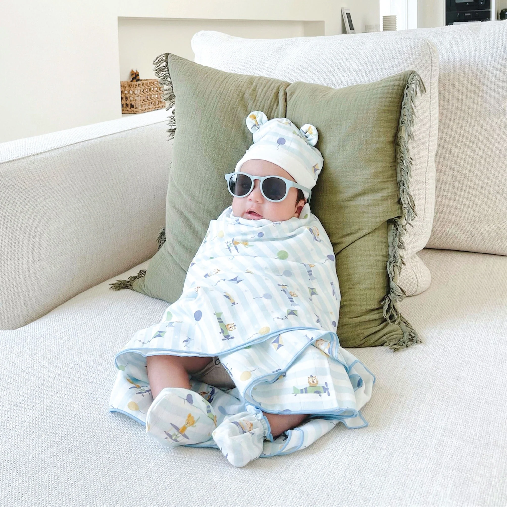 Baby and Co. Swaddle Cloth 47" x 47" - Image 9