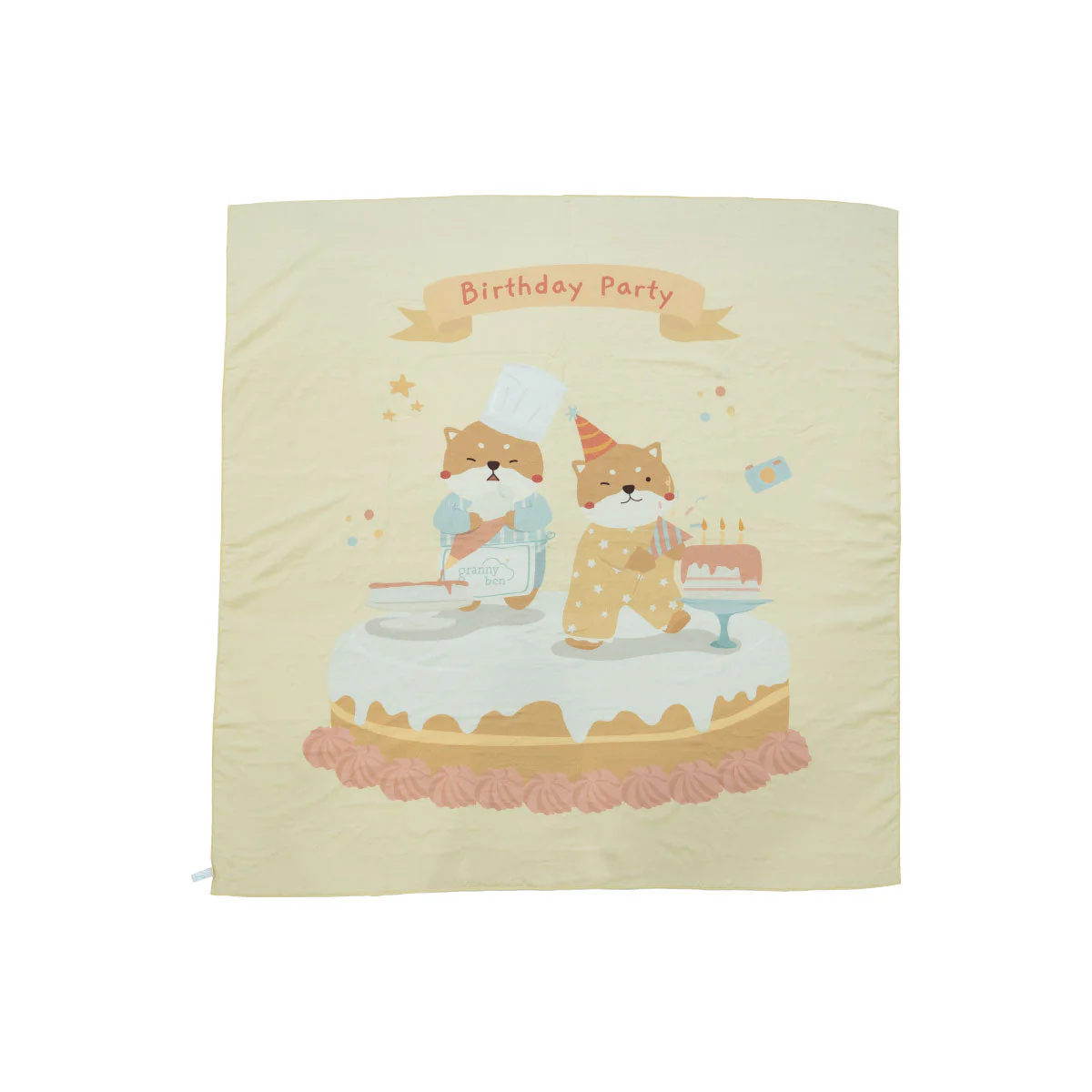 Granny Ben Birthday Party Collection Tencel™ Muslin Swaddle Cloth - Image 6