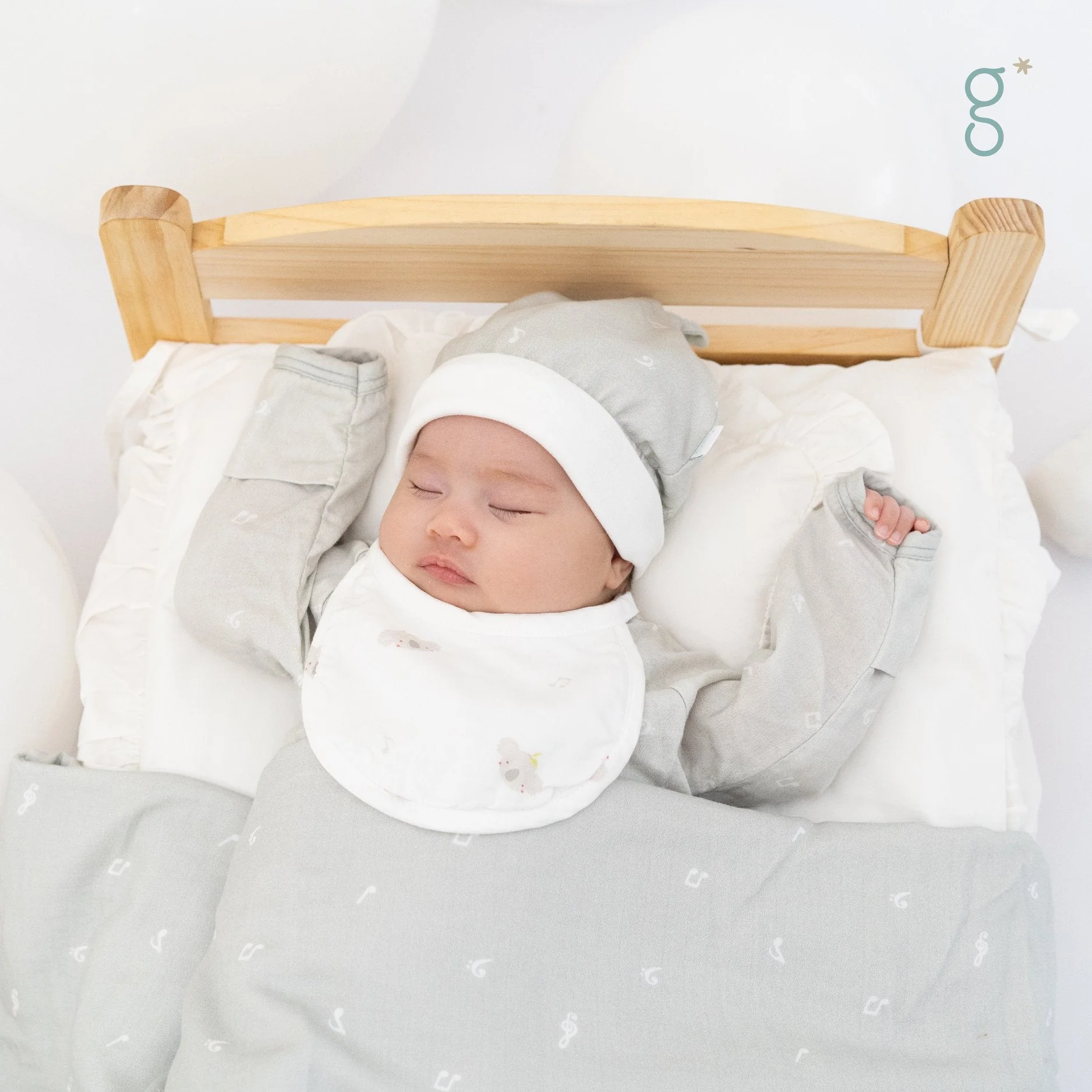 Granny Ben Tencel™ Muslin Baby Bodysuit - Image 5