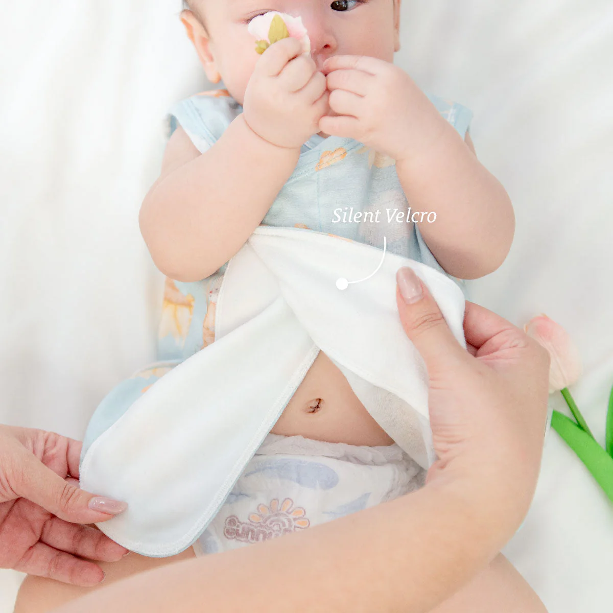 Granny Ben Tencel™ Snap and Sleep Bodysuit Floral Daydream - Image 5