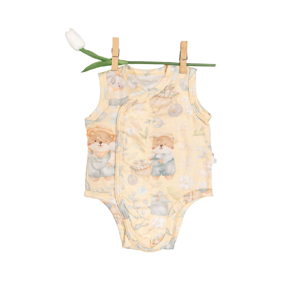 Granny Ben Tencel™ Snap and Sleep Bodysuit Floral Daydream - Image 8