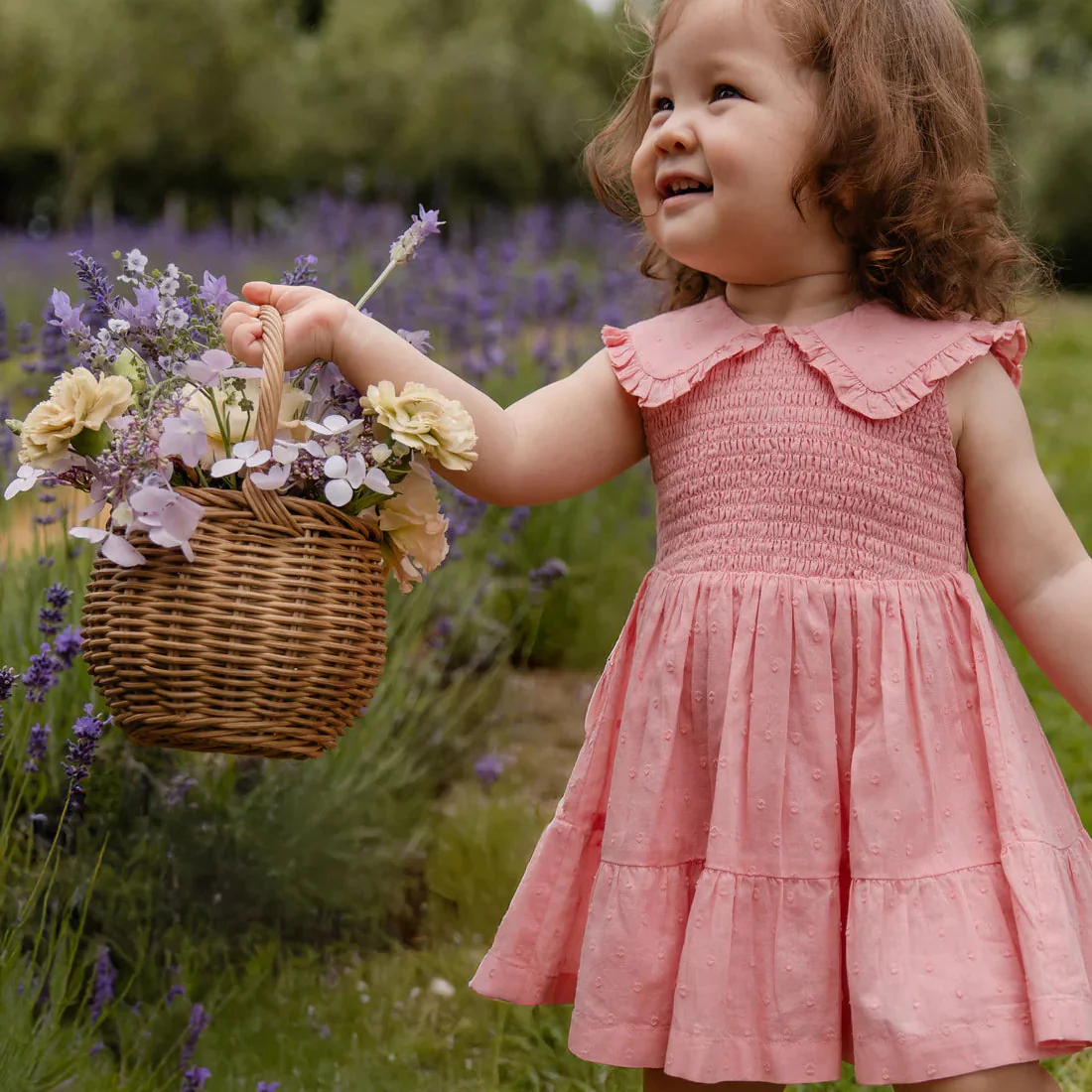 Jamie Kay Organic Cotton Claudine Dress - Swiss Pink - Image 3