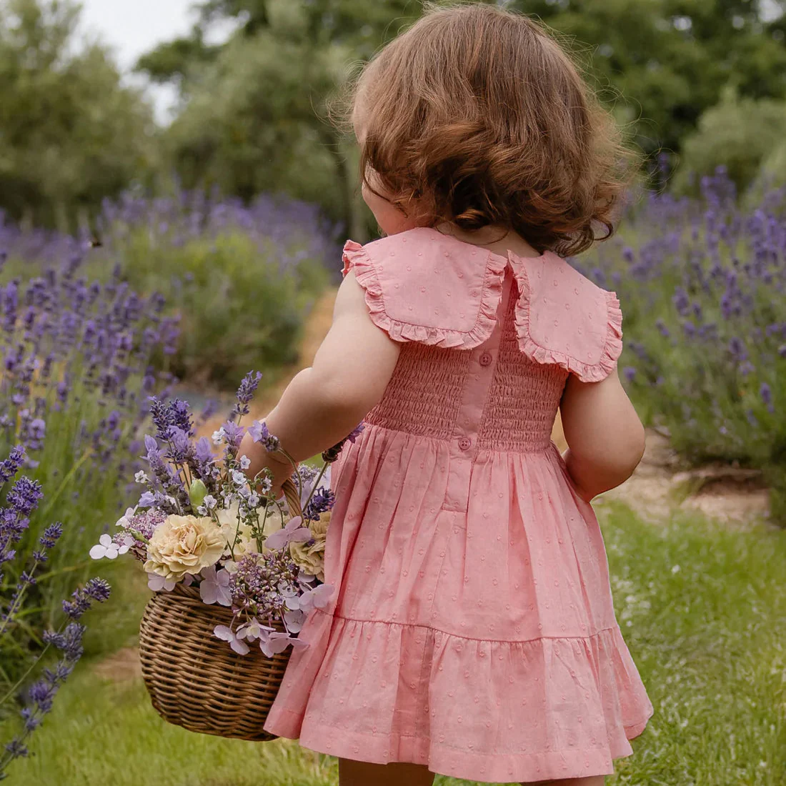 Jamie Kay Organic Cotton Claudine Dress - Swiss Pink - Image 4