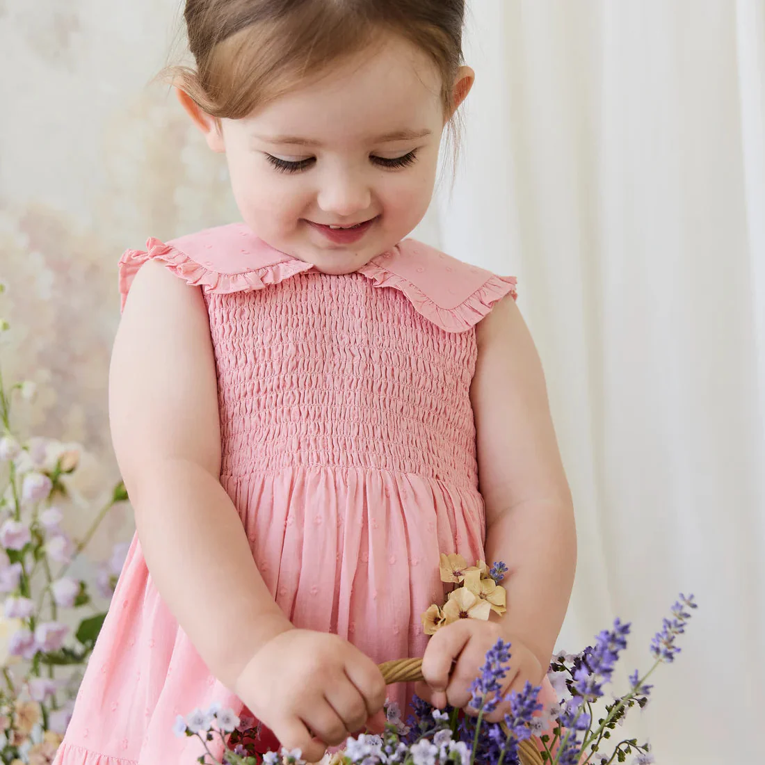 Jamie Kay Organic Cotton Claudine Dress - Swiss Pink - Image 5