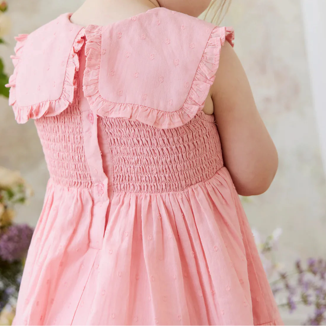 Jamie Kay Organic Cotton Claudine Dress - Swiss Pink - Image 8