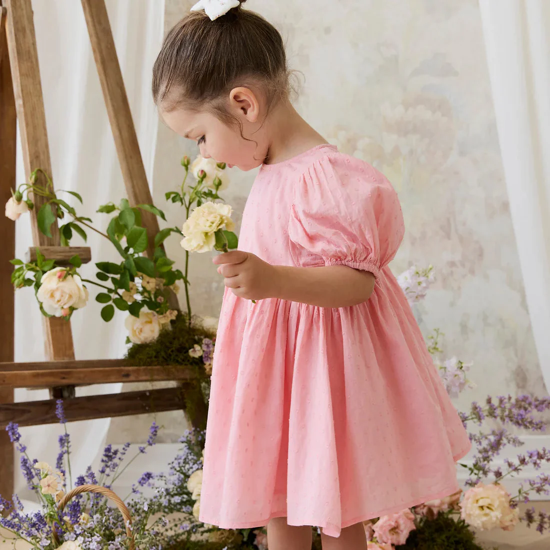 Jamie Kay Organic Cotton Frannie Dress - Swiss Pink - Image 5