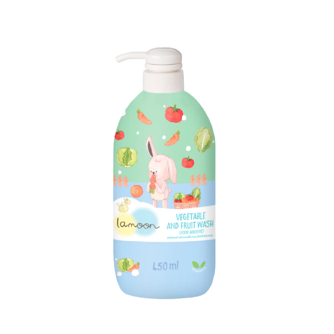 Lamoonbaby Fruit & Vegetable Wash – Pump Bottle 450 ml and Refill 400 ml. - Image 5