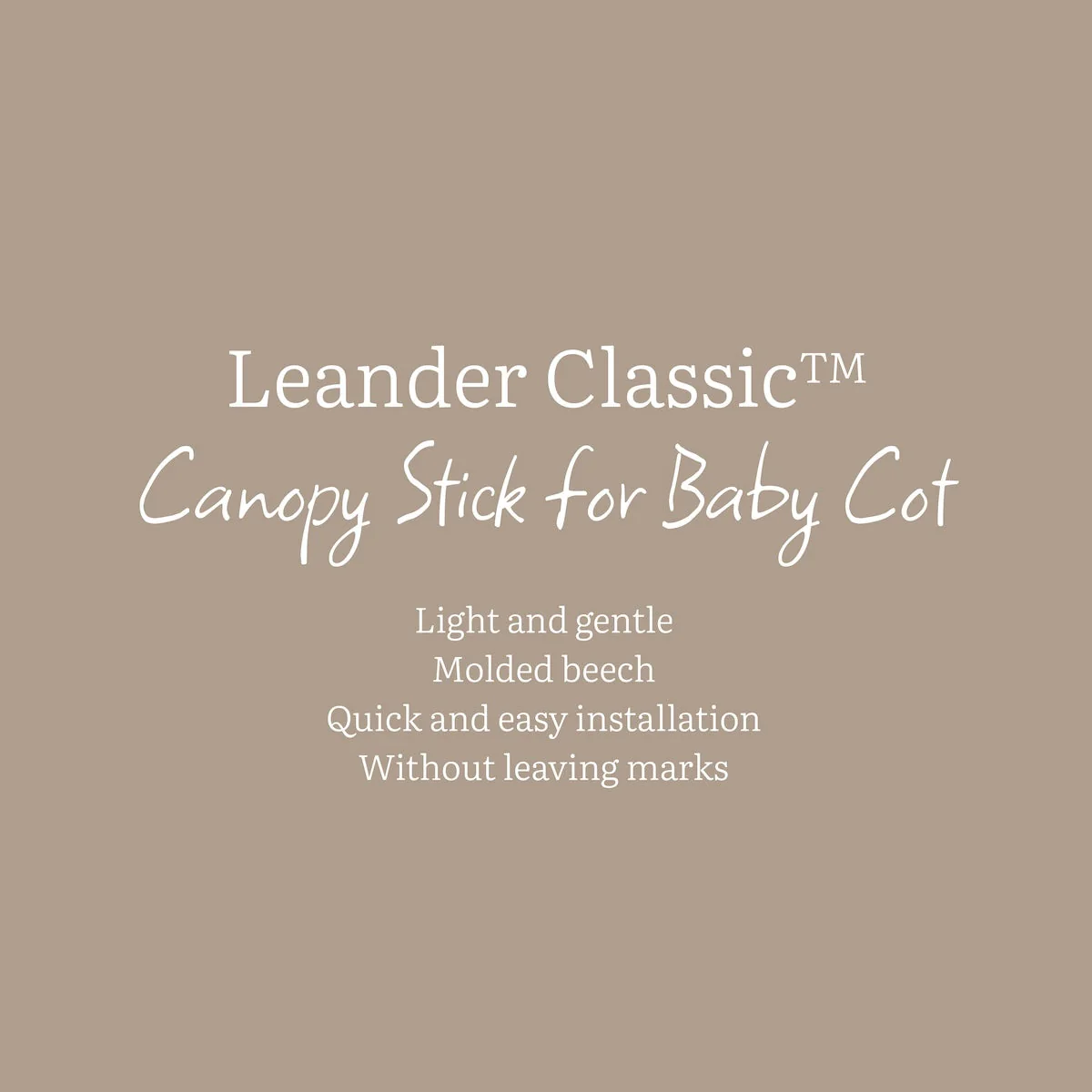 Leander Canopy Stick for Classic Baby Cot - Image 4