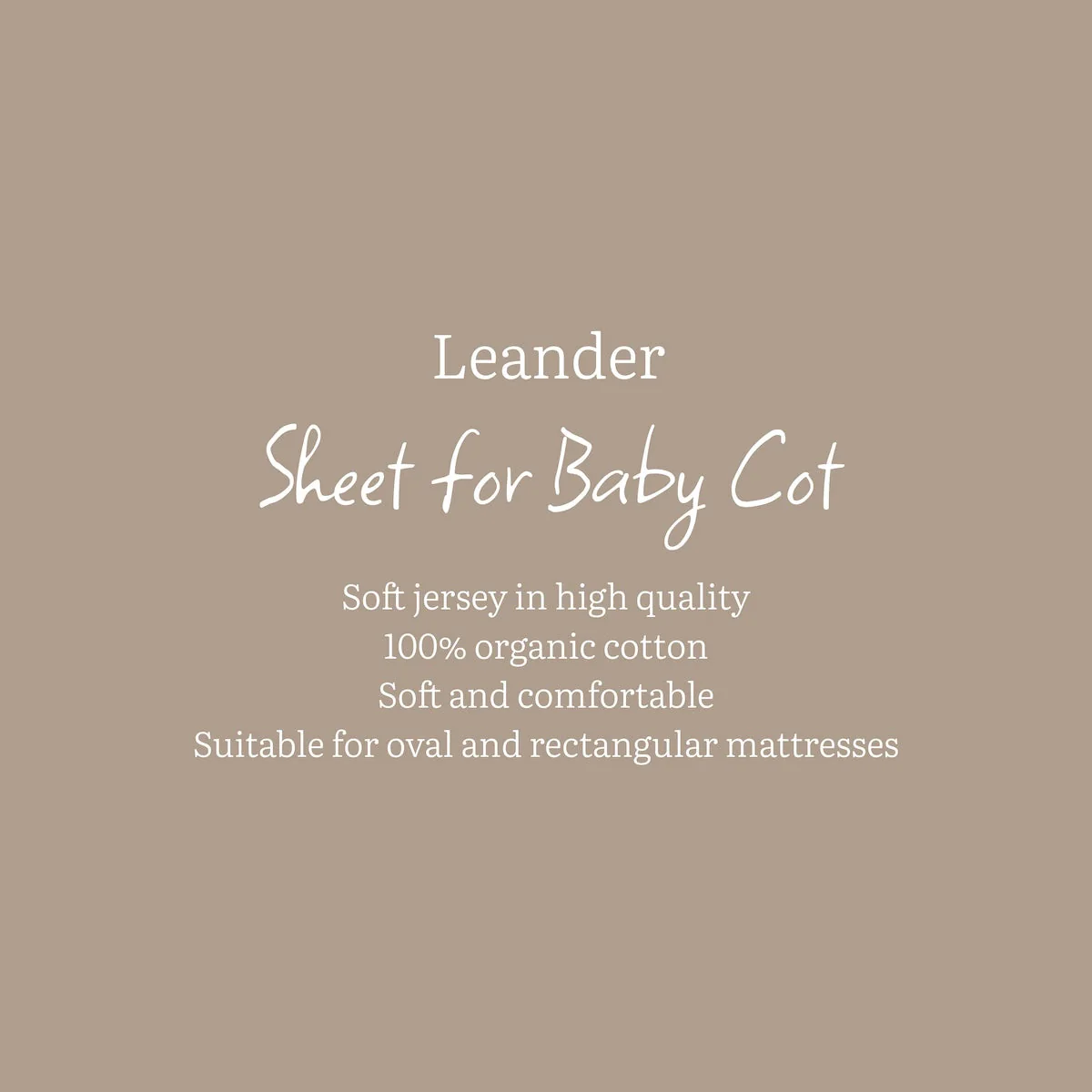 Leander Sheet for Baby Cot  60x120 cm. - Image 4