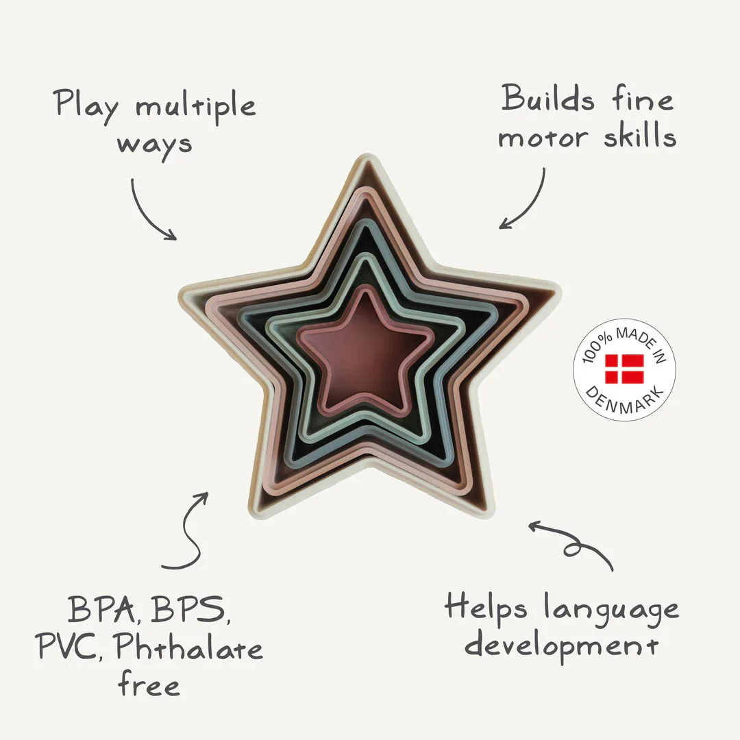 Mushie Nesting Stars Toy - Image 4