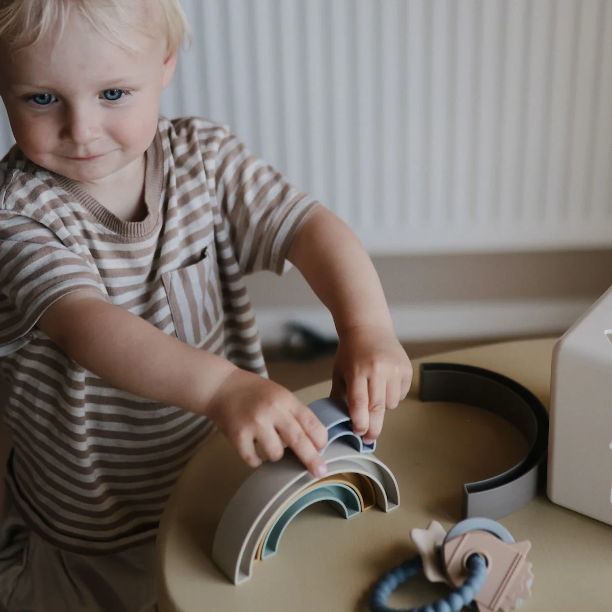 Mushie Rainbow Stacker Toy - Image 3