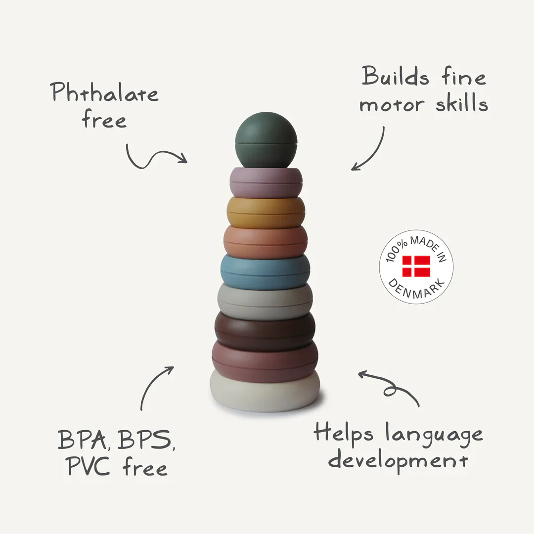 Mushie Stacking Rings Toy - Image 4