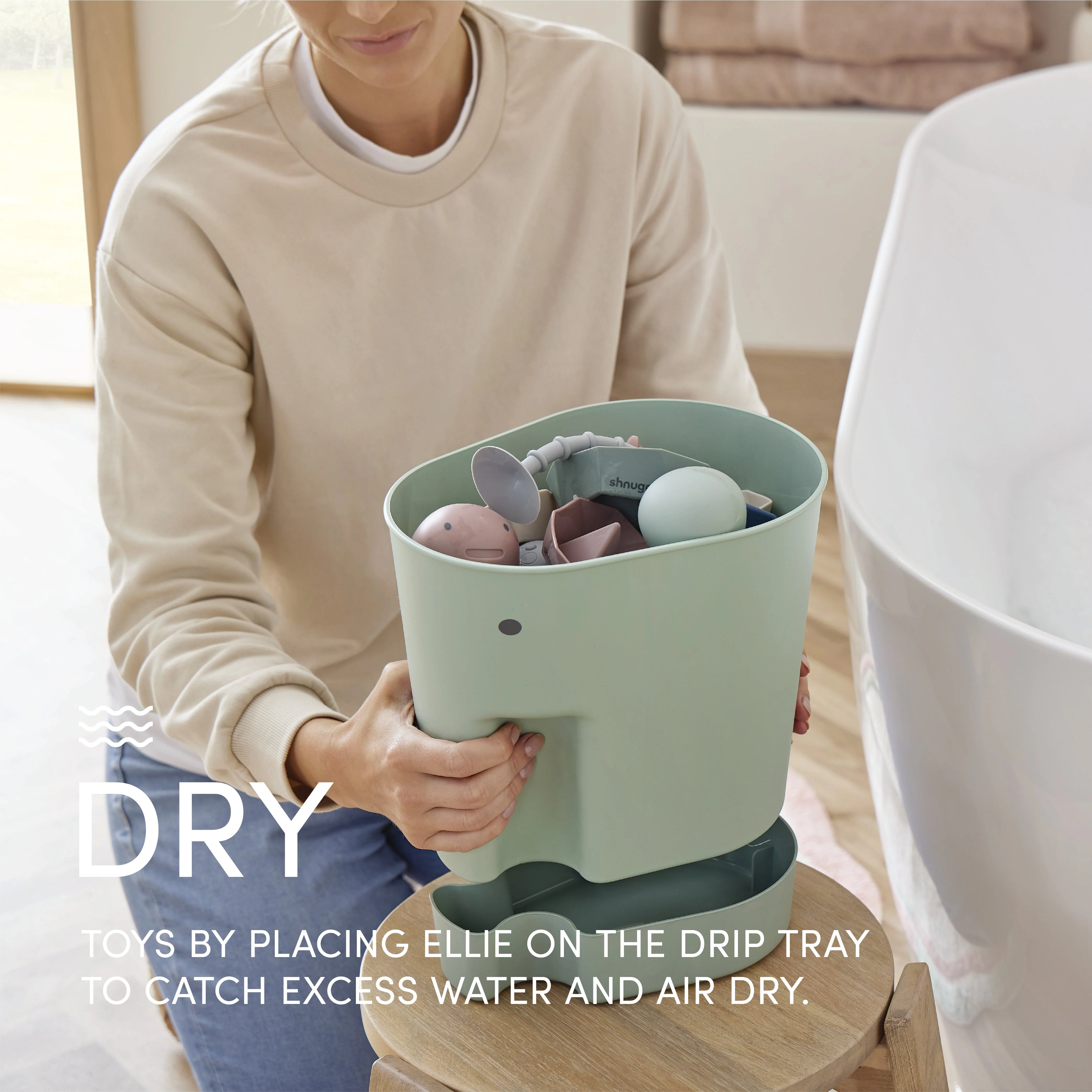 Shnuggle Ellie Bath Toy Drying Caddy - Image 7