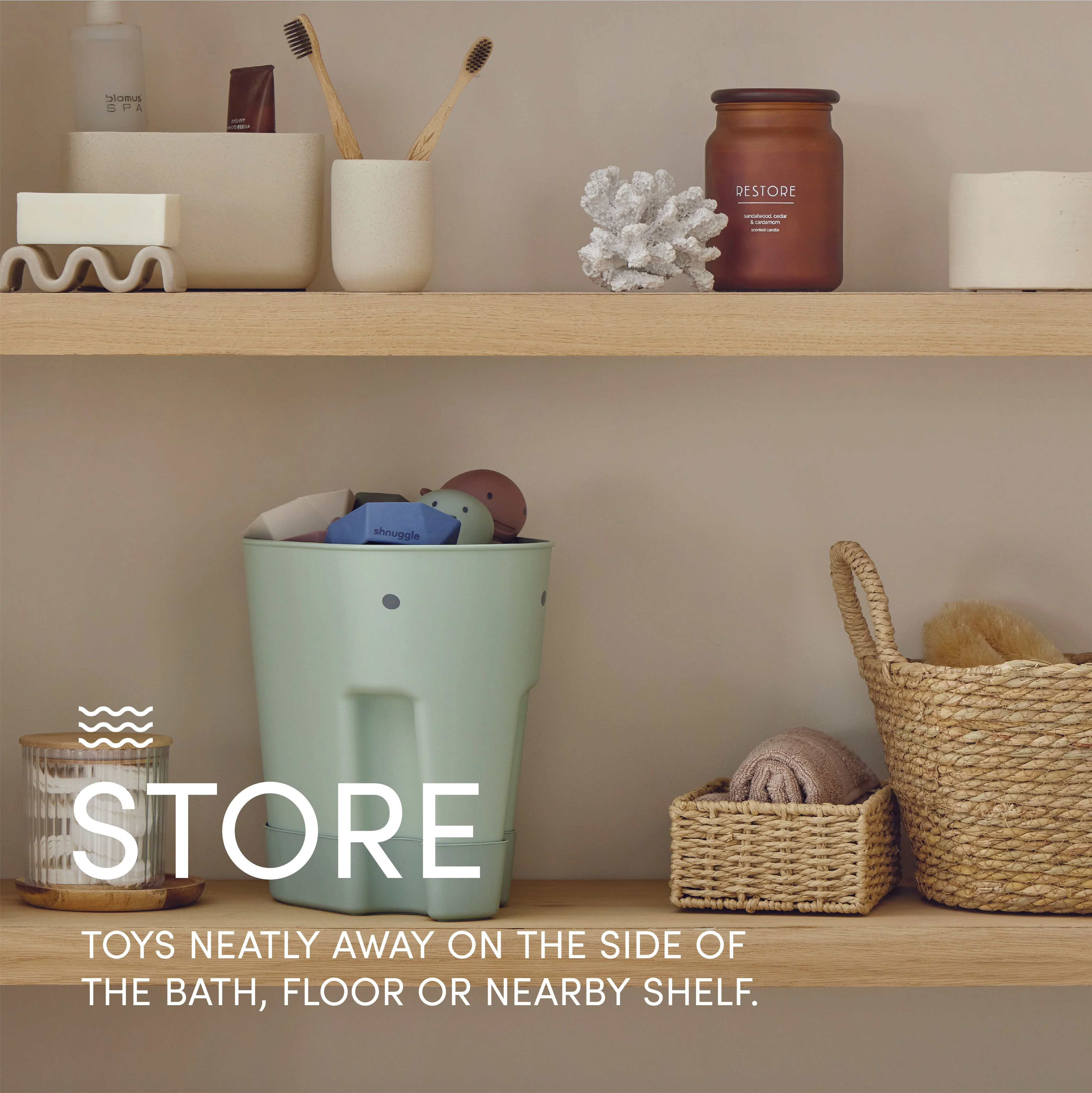 Shnuggle Ellie Bath Toy Drying Caddy - Image 8